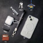 多機能 ハンドストラップ 携帯ストラップ 20cm スマホストラップ おしゃれ  PU製  スマホ ストラップ  キーストラップ  全5色 SKU:PC02292024002LS - Image 4