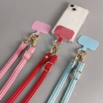 ショルダーストラップ PU製 首掛けストラップ 69cm スマホストラップ 吊り下げ スマホ全機種対応 ストラップ ネックストラップ 落下防止 スマホ ストラップ 全5色 SKU:PC02292024005LS - Image 2