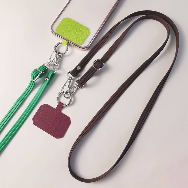 PC02292024006LS-06.jpg ショルダーストラップ PU製 首掛けストラップ 112cm スマホストラップ 吊り下げ スマホ全機種対応 ストラップ ネックストラップ 落下防止 スマホ ストラップ 全6色 SKU:PC02292024006LS - Image 1
