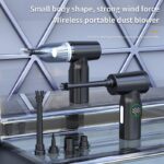 【PSE認証済】多機能車用掃除 強力 100W 5500Paハンディ掃除機  コードレスクリーナー ブロアー付き Type-c充電式 3段階照明調節可能 SKU:PC02292024023LS - Image 2