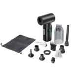 【PSE認証済】多機能車用掃除 強力 100W 5500Paハンディ掃除機  コードレスクリーナー ブロアー付き Type-c充電式 3段階照明調節可能 SKU:PC02292024023LS - Image 4