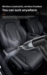 【PSE認証済】多機能車用掃除 強力 100W 5500Paハンディ掃除機  コードレスクリーナー ブロアー付き Type-c充電式 3段階照明調節可能 SKU:PC02292024023LS - Image 12