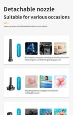 【PSE認証済】多機能車用掃除 強力 100W 5500Paハンディ掃除機  コードレスクリーナー ブロアー付き Type-c充電式 3段階照明調節可能 SKU:PC02292024023LS - Image 17