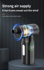 【PSE認証済】多機能車用掃除 強力 100W 5500Paハンディ掃除機  コードレスクリーナー ブロアー付き Type-c充電式 3段階照明調節可能 SKU:PC02292024023LS - Image 13