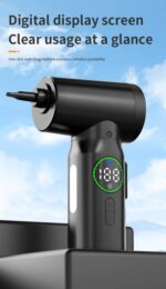 【PSE認証済】多機能車用掃除 強力 100W 5500Paハンディ掃除機  コードレスクリーナー ブロアー付き Type-c充電式 3段階照明調節可能 SKU:PC02292024023LS - Image 10