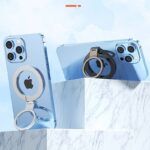 マグネット式 スマホ スタンド  Magsafe対応アクセサリー 折り畳式 マグネット式 スマートフォン リングホルダー 全2色 SKU:PC03012024037LS - 画像 (9)
