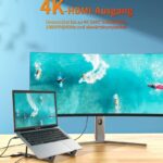 折り畳式 ラップトップスタンド 7in1 USB ハブ 機能 アルミニウム製スタンド  超コンパクト高度調整可能 超コンパクト  タブレットPC ラップトップ ノートパソコン スタンド  全2色 SKU:PC03012024073LS - 画像 (3)