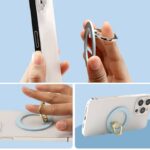 マグネット式 サラサラマット感 スマホ スタンド Magsafe対応アクセサリー 折り畳式 マグネット式 スマートフォン リングホルダー  全5色 SKU:PC03012024074LS - 画像 (9)