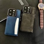 iPhone15 背面型ケース Magsafe対応ケース 15Pro PUレザー ケース カード収納可能 iPhone15Pro max PU合成革 レザー ケース スマホケース 全4色 SKU:PC03012024080LS