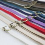 ショルダーストラップ 布製 首掛けストラップ 135*1.2cm カバンストラップ【ブロンズ金具】 ネックストラップ 落下防止  全17色 SKU:PC03072024005LS - 画像 (3)