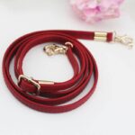 ショルダーストラップ PU製 首掛けストラップ 135*1.2cm カバンストラップ【gold/silver金具】 ネックストラップ 落下防止  全11色 SKU:PC03072024010LS - Image 3