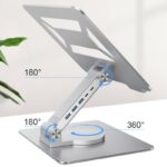 折り畳式 ラップトップスタンド USB ハブ 機能搭載 アルミニウム製スタンド  超コンパクト高度調整可能 超コンパクト  タブレットPC ラップトップ ノートパソコン スタンド  全2色 SKU:PC03072024013LS - 画像 (7)