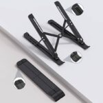 折り畳式 ラップトップスタンド 6in1 USB ハブ 機能搭載アルミニウム製スタンド 超コンパクト高度調整可能 超コンパクト タブレットPC ラップトップ ノートパソコン スタンド 全2色 SKU:PC03072024015LS - 画像 (5)
