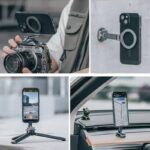 マグネット式  スマホ スタンド F22&F38 Magsafe対応アクセサリー 多機種対応可能 折り畳式 マグネット式  デジカメラ スタンド ホルダー  SKU:PC03092024146LS - 画像 (3)