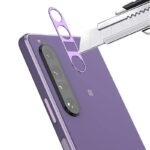 Xperia 1 IIIアルミニウム合金製 カメラ保護フィルム Xperia 1 IIIレンズ 液晶保護シートXperia 1 III カメラレンズ保護リングカバー 貼り付け簡単 全4色 SKU:PC03092024162LS - Image 5