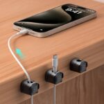 ケーブルホルダー ケーブルクランプ ケーブル管理 (3個/6個）スマートホルダー イヤホン スマホ充電用ケーブル 配線整理 両面テープ付き 壁固定対応 ケーブル収納 ケーブル整理 全3色 SKU:PC03132024006LS - Image 8