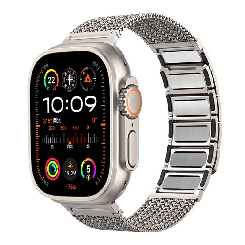 PC03152024002LS-4.jpg マグネット式 Apple watch ステンレス製 Apple watch42/44/45/49mm 交換用アップルウォッチ バンド マグネットバンド 全4色 SKU:PC03152024002LS - Image 1