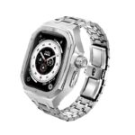 Apple watch Ultra 49mm 1/2代 ステンレス製 一体型 バンド Apple watch アップルウォッチ カバー 腕時計バンド アップル ウォッチ ベルト  全3色 SKU:PC03152024003LS - Image 6