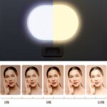 クリップ式 補光ライト コンパクト収納可能 自撮り用ライト スマホ撮影補助 LEDライト 撮影用 照明 Black SKU:PC03222024020LS - Image 13