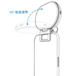 クリップ式 補光ライト コンパクト収納可能 自撮り用ライト スマホ撮影補助 LEDライト 撮影用 照明 Black SKU:PC03222024020LS - Image 11
