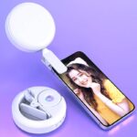 2in1 補光ライト コンパクト収納可能 自撮り用ライト スマホ撮影補助 LEDライト 撮影用 照明 SKU:PC03222024024LS - Image 2
