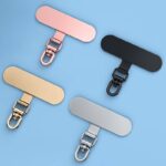 ステンレス製 0.4mm薄型 360度転回可能 スマホストラップ用 背面 シールパッド ネックストラップ ストラップホルダー アクセサリー   全5色 SKU:PC04072024002LS-01 - 画像 (5)