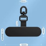 ステンレス製 0.4mm薄型 360度転回可能 スマホストラップ用 背面 シールパッド ネックストラップ ストラップホルダー アクセサリー   全5色 SKU:PC04072024002LS-01 - 画像 (7)