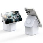 4in1ワイヤレス充電器 Apple watch &Air Pods充電充電可能  ワイヤレス充電 スタンド機能 PD15W 快速充電器 magsafe充電器 全3色 SKU:PC07102024022 - Image 7