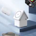 4in1ワイヤレス充電器 Apple watch &Air Pods充電充電可能  ワイヤレス充電 スタンド機能 PD15W 快速充電器 magsafe充電器 全3色 SKU:PC07102024022 - Image 15