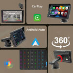 車載用 7inchモニター ワイヤレスAndroid Auto/Car play対応 MP5 プレーヤー ダッシュボードに簡単に取り付け ドライブレコーダー 車載モニター 車用モニターSKU:PC07112024001 - Image 6