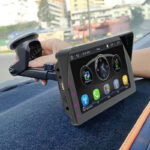 車載用 7inchモニター ワイヤレスAndroid Auto/Car play対応 MP5 プレーヤー ダッシュボードに簡単に取り付け ドライブレコーダー 車載モニター 車用モニターSKU:PC07112024001 - Image 2