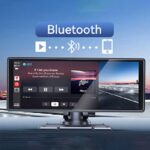 車載用 10.26インチ モニター  4Kフロントカメラ ワイヤレスcarplay/Android auto ドライブ レコーダー  TFカード付属無し ダッシュボードに簡単に取り付け  ドライブレコーダー 車載モニター CarPlay オンダッシュモニター SKU:PC07112024005 - Image 7