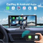 車載用 10.26インチ モニター  4Kフロントカメラ ワイヤレスcarplay/Android auto ドライブ レコーダー  TFカード付属無し ダッシュボードに簡単に取り付け  ドライブレコーダー 車載モニター CarPlay オンダッシュモニター SKU:PC07112024005 - Image 5