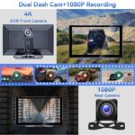 車載用 9インチ モニター  4Kフロントカメラ ワイヤレスcarplay/Android auto ドライブ レコーダー  TFカード付属無し ダッシュボードに簡単に取り付け  ドライブレコーダー 車載モニター CarPlay オンダッシュモニター SKU:PC07112024008 - Image 5