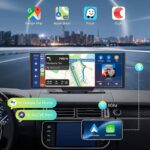 車載用 10.26インチ モニター  4Kフロントカメラ ワイヤレスcarplay/Android auto ドライブ レコーダー  62G/128G メモリカード付 ダッシュボードに簡単に取り付け  ドライブレコーダー 車載モニター CarPlay オンダッシュモニター SKU:PC07112024009 - Image 24
