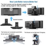 車載用 10.26インチ モニター  4Kフロントカメラ ワイヤレスcarplay/Android auto ドライブ レコーダー  62G/128G メモリカード付 ダッシュボードに簡単に取り付け  ドライブレコーダー 車載モニター CarPlay オンダッシュモニター SKU:PC07112024009 - Image 15