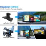 車載用 10.26インチ モニター  4Kフロントカメラ ワイヤレスcarplay/Android auto ドライブ レコーダー  62G/128G メモリカード付 ダッシュボードに簡単に取り付け  ドライブレコーダー 車載モニター CarPlay オンダッシュモニター SKU:PC07112024009 - Image 3