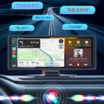 車載用 10.26インチ モニター  4Kフロントカメラ ワイヤレスcarplay/Android auto ドライブ レコーダー  64GBTFカード付 ダッシュボードに簡単に取り付け  ドライブレコーダー 車載モニター CarPlay オンダッシュモニター SKU:PC07112024010 - Image 11
