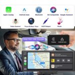 車載用 10.26インチ モニター  4Kフロントカメラ ワイヤレスcarplay/Android auto ドライブ レコーダー  TFカード付属無し ダッシュボードに簡単に取り付け  ドライブレコーダー 車載モニター CarPlay オンダッシュモニター SKU:PC07112024011 - Image 10