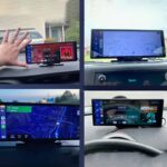 車載用 10.26インチ モニター  4Kフロントカメラ ワイヤレスcarplay/Android auto ドライブ レコーダー  TFカード付属無し ダッシュボードに簡単に取り付け  ドライブレコーダー 車載モニター CarPlay オンダッシュモニター SKU:PC07112024011 - Image 4