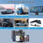 車載用 10.26インチ モニター  4Kフロントカメラ ワイヤレスcarplay/Android auto ドライブ レコーダー  TFカード付属無し ダッシュボードに簡単に取り付け  ドライブレコーダー 車載モニター CarPlay オンダッシュモニター SKU:PC07112024012 - Image 10