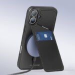 iPhone16 背面型ケース magsafe対応ケース16pro PUレザー背面型ケース DUX DUCIS カードポケット付 スタンド機能 スマホケース 全3色  SKU:PC071302024041