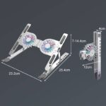 折れ畳式 PCスタンド ノートパソコン スタンド 冷却ファン付き アルミニウム合金製 ノートパソコンスタンド iPad スタンド  Silver/Black/Pink 全3色 SKU:PC08022024019 - Image 10