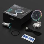 スマホホルダー 360度回転可能 車載ホルダー ダッシュボードホルダー PD15Wワイヤレス充電器  全機種対応 スマホ アンドロイド 全機種対応  SKU:PC08022024026 - Image 3