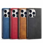 iPhone 16 Pro Max 合成革ケース 手帳型ケース iPhone 16e 対応 PU合成革 レザー ケース  手帳型ケース iPhone16 PUレザー ケース スマホケース  全4色 SKU:PC08022024059 - Image 3
