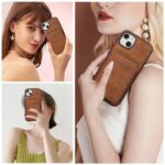 iPhone 16 Pro Max 合成革ケース 背面型ケース iPhone16シリーズ対応 PU合成革 レザー ケース 背面型ケース iPhone16 PUレザー ケース スマホケース 全5色 SKU:PC08022024076 - Image 14
