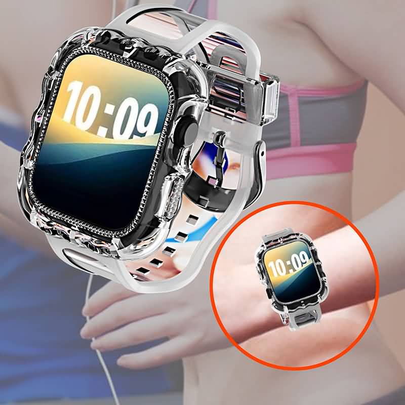PC09182024006-01.jpg Apple watch Series10 46mm TPU製一体型バンド Apple watch Series10 42mm ケース 耐衝撃 アップル ウォッチ 保護ケース 着装まま充電可能 全6色 SKU:PC09182024006 - Image 1