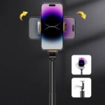 三脚ホルダー AKS01 リモコン付き 多機能自撮り棒 360°回転可能 ポータブルスタンド 1.60m 三脚スタンド vlogタブレット  360°回転 セルカ棒  SKU:PC1282024011LT - Image 10