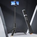 三脚ホルダー AKS01 リモコン付き 多機能自撮り棒 360°回転可能 ポータブルスタンド 1.60m 三脚スタンド vlogタブレット  360°回転 セルカ棒  SKU:PC1282024011LT - Image 8