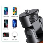 三脚ホルダー  AKT01 リモコン付き 多機能自撮り棒 360°回転可能 ポータブルスタンド 1.49m 三脚スタンド vlogタブレット  360°回転 セルカ棒 Black/Orange  SKU:PC1282024012LT - Image 8